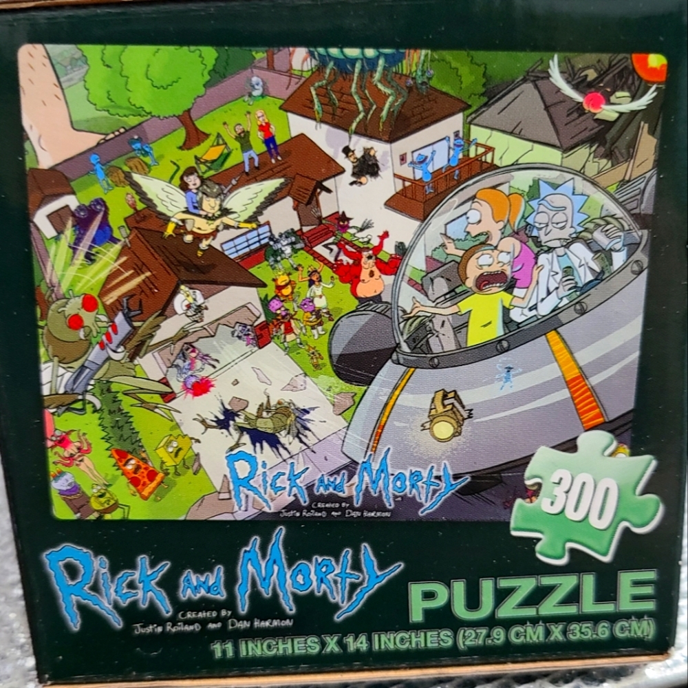 Rick and Morty 300 Piece Puzzle 11"×14" SEALED Collector